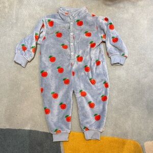 TinyCottons Cozy Blue and Red Kids One Piece 3 years